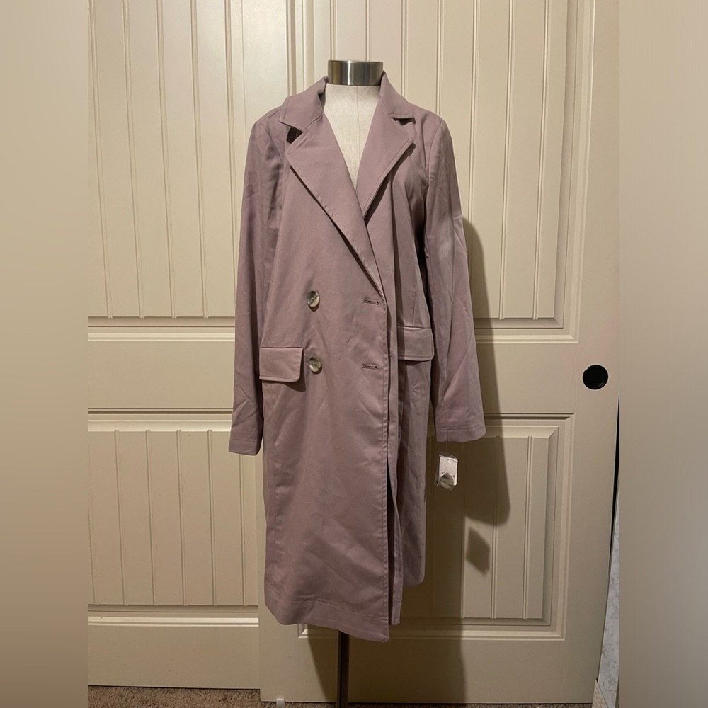 Free People Mauve Trench Coat‎